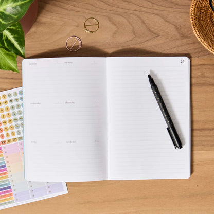 Undated Weekly Petite Planner - Hexagon