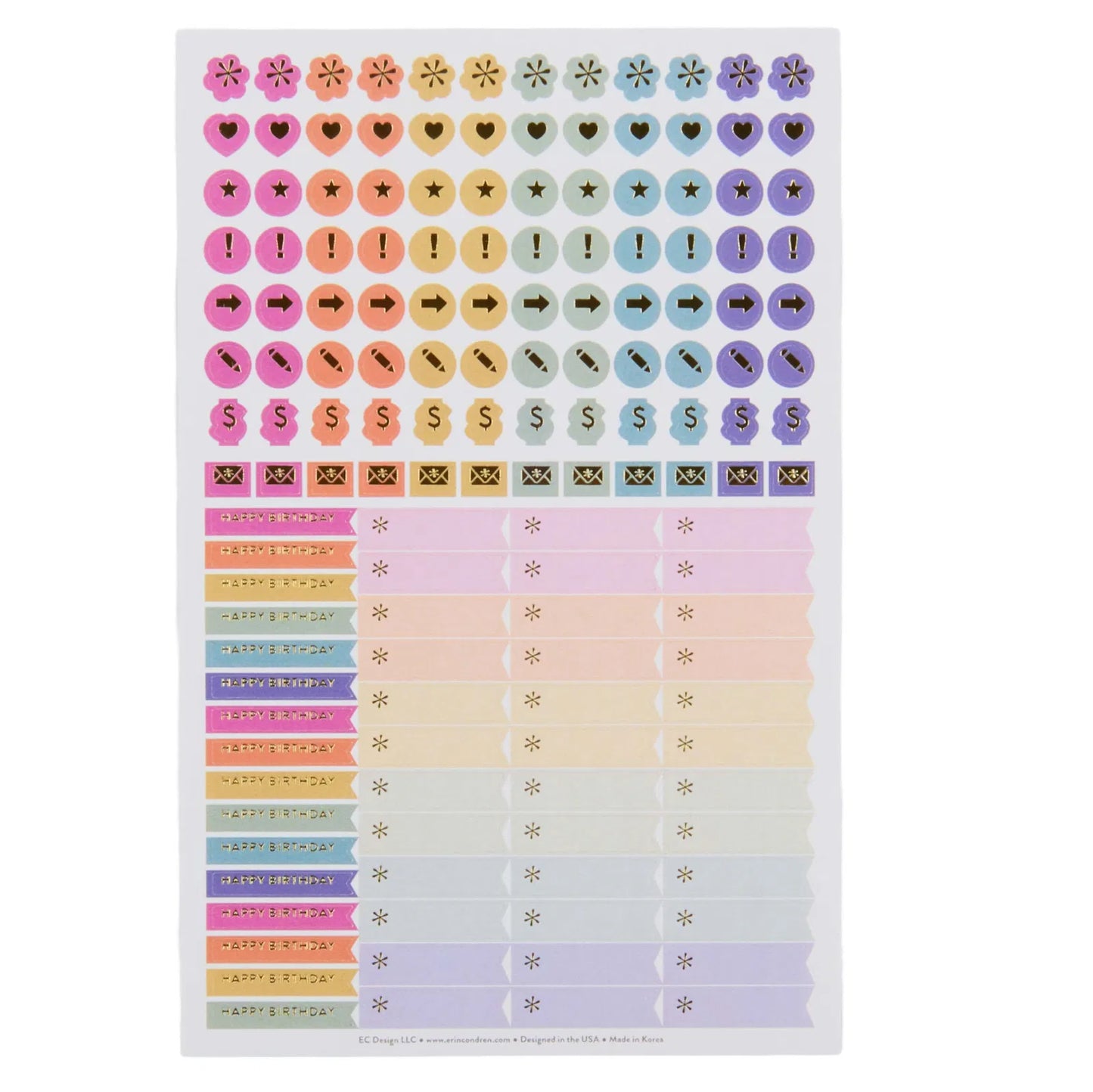 Undated Weekly Petite Planner - Hexagon