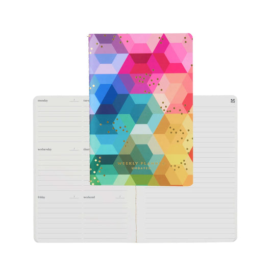 Undated Weekly Petite Planner - Hexagon