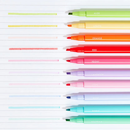 Essentials Fine Tip Highlighters 10-pack