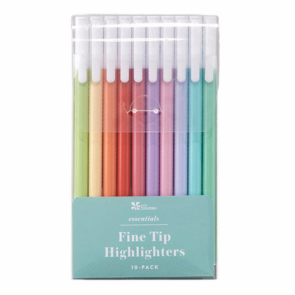 Essentials Fine Tip Highlighters 10-pack