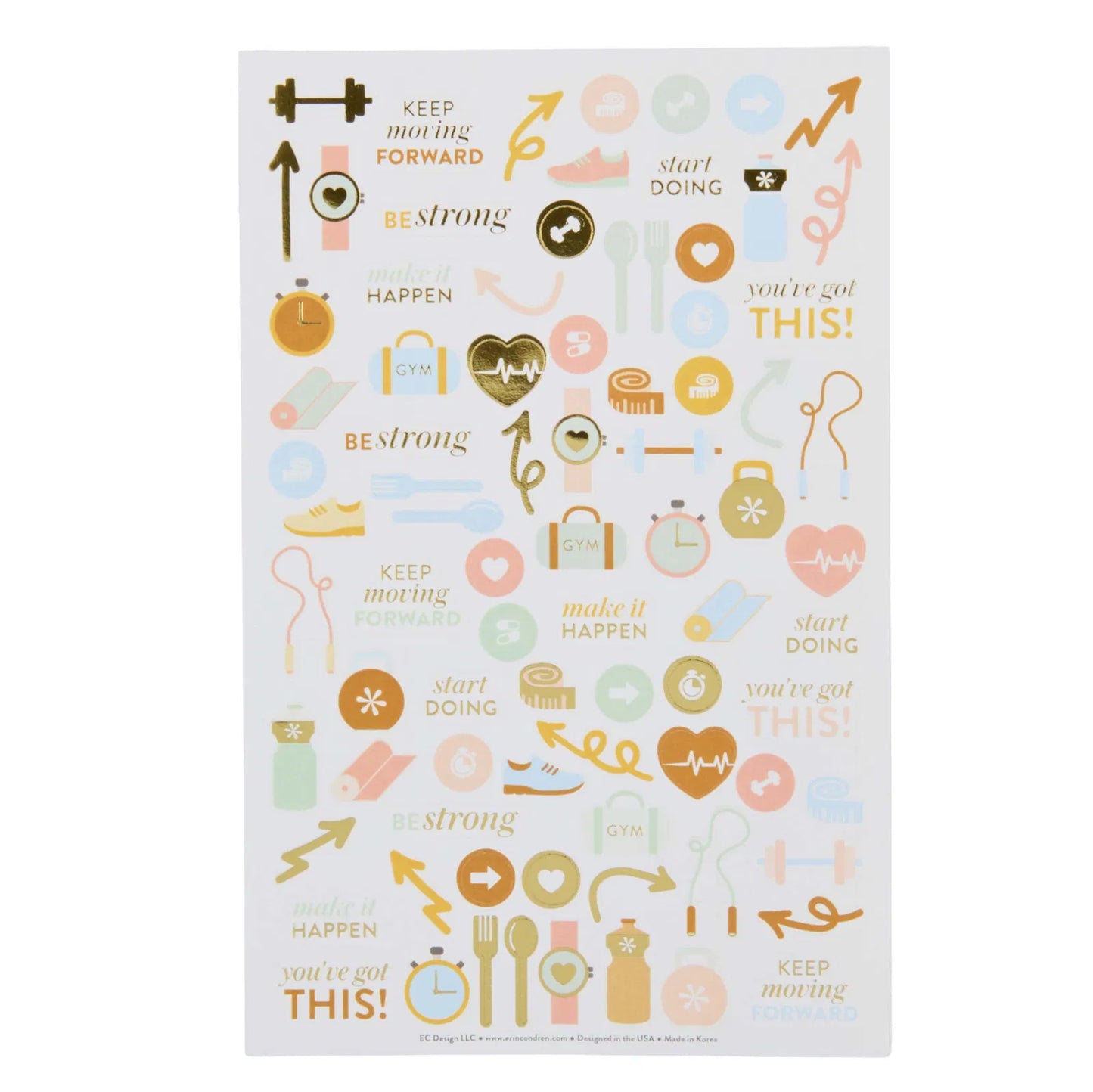 Wellness Log Petite Planner - Bold Florals